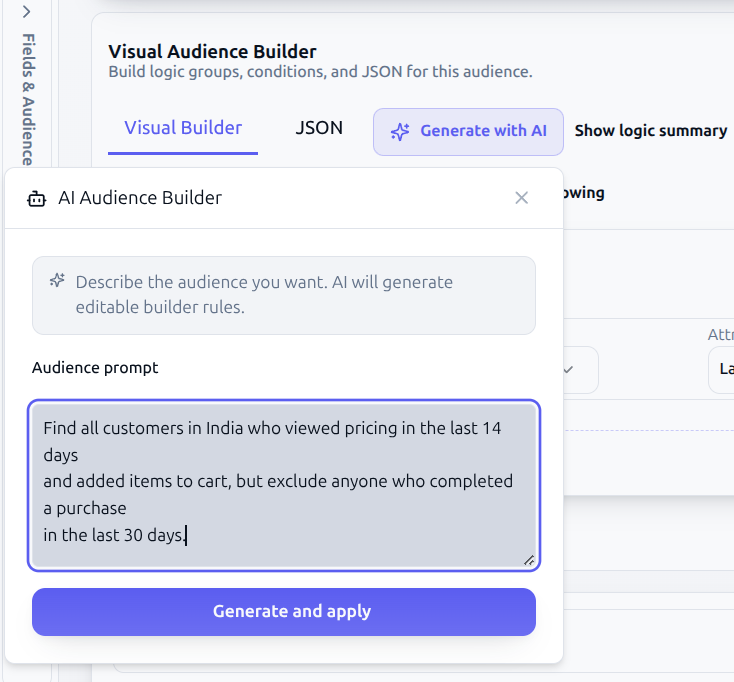 ai audience generate